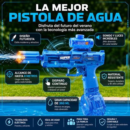 💦AkuaBoom™ | Pistola de Agua Automática Recargable