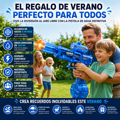 💦AkuaBoom™ | Pistola de Agua Automática Recargable