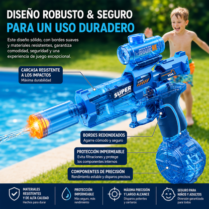 💦AkuaBoom™ | Pistola de Agua Automática Recargable